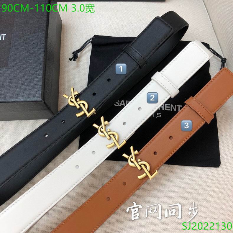 YSL Belt 30mmX90-110cm 7D01